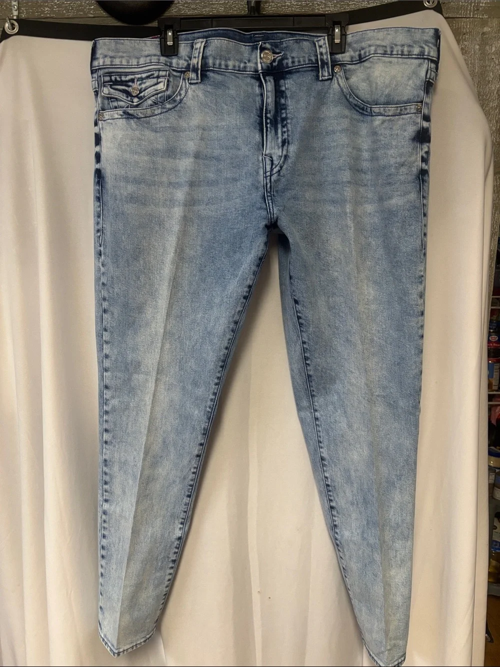 True Religion Rocco Light Blue Relaxed Skinny Jeans
