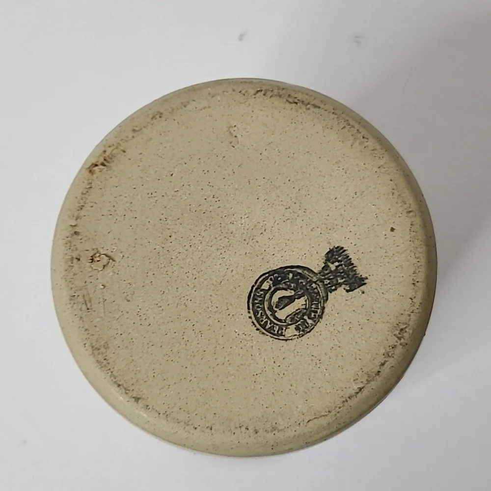 Vintage Pearsons Kitchen Utensils Crock Holder Beige Black
