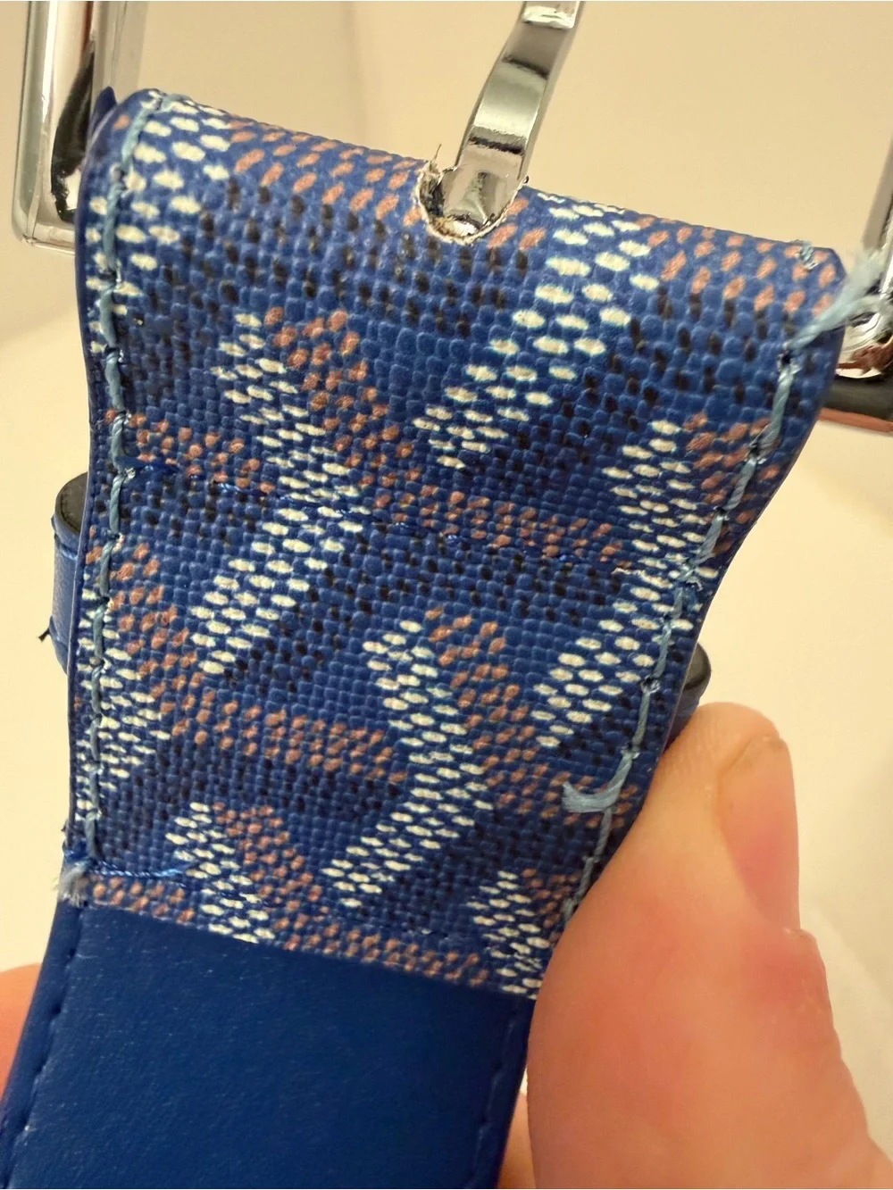 Goyard monogram belt