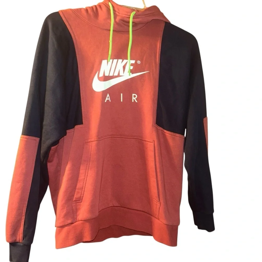 Men Nike Air ‘Get Over Your Fear of Heights’ Hoodie Large L Burgundy hoody