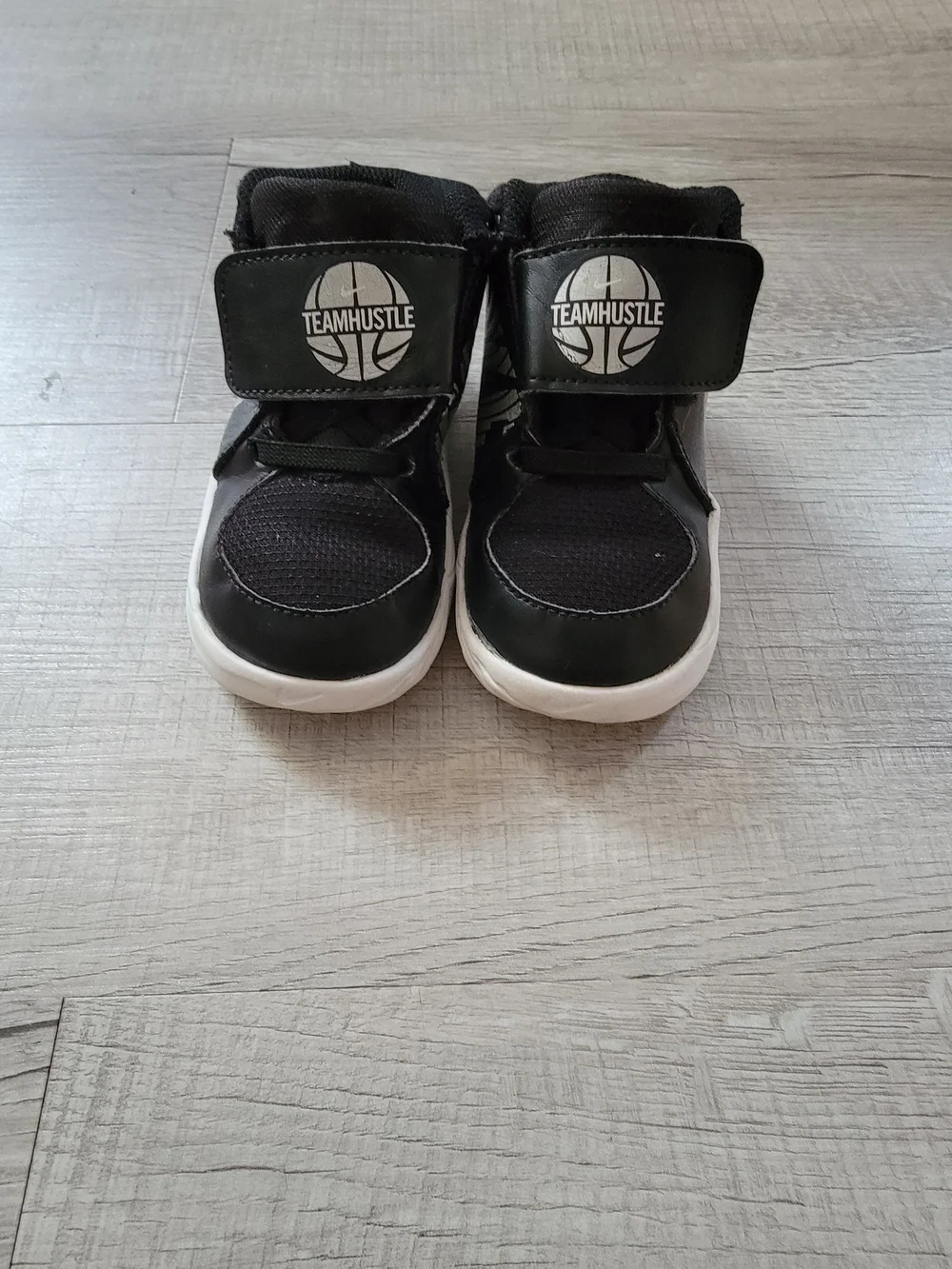 Nike Kids Black and White High-Top Sneakers