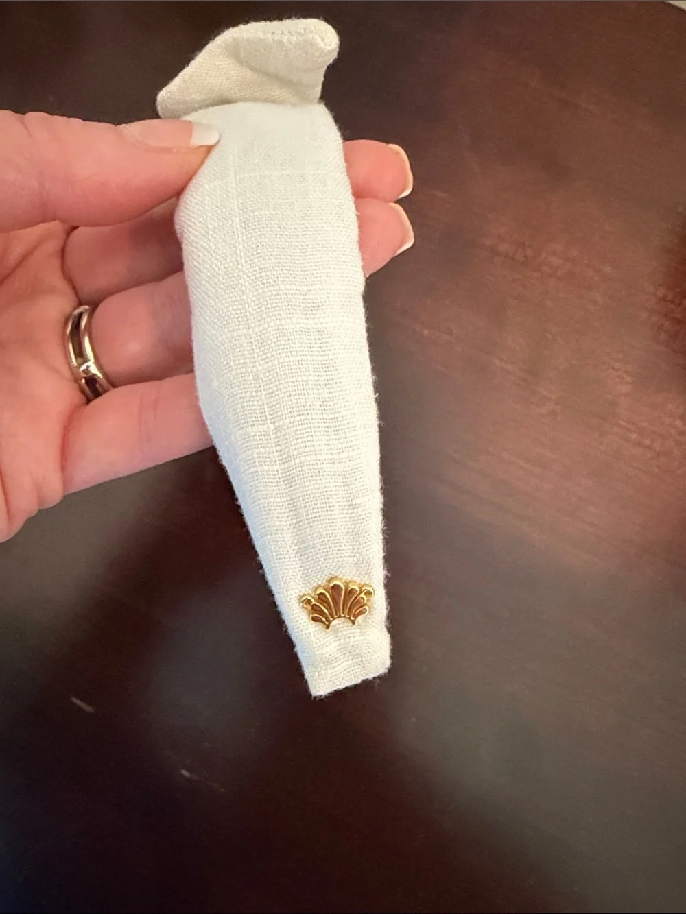 Lele Sadoughi girls white Knotted Linen Headband