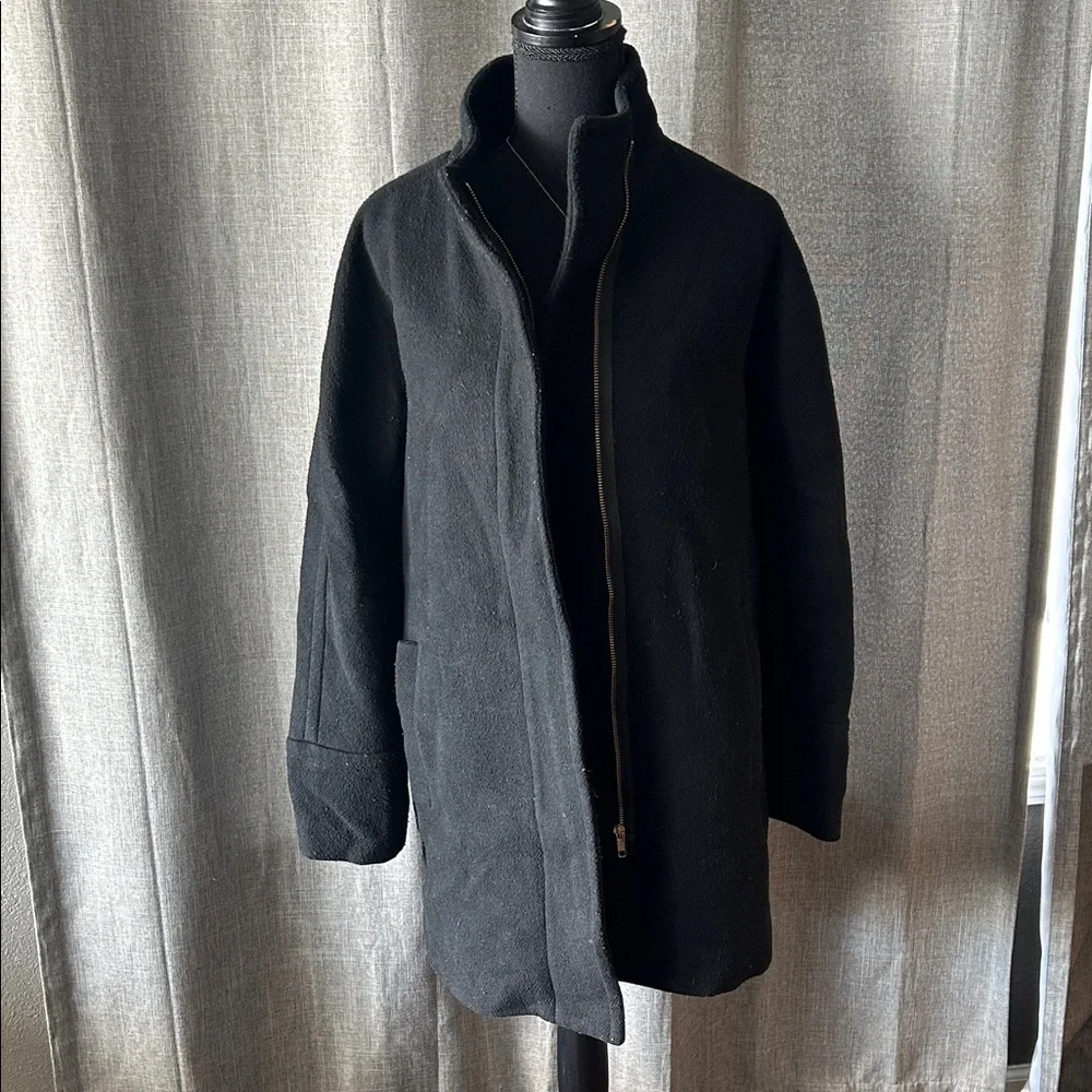 J. Crew Classic Black Trench Coat for Men