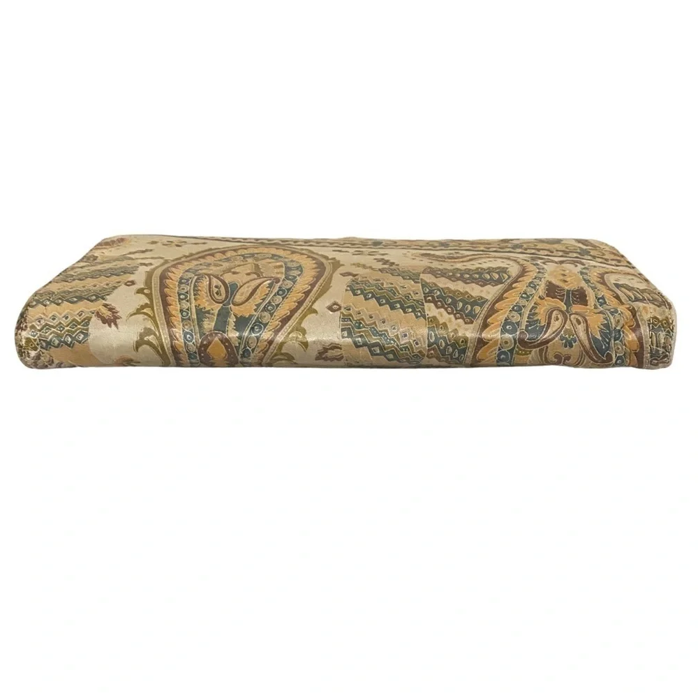 Vintage Morris Moskowitz Clutch Shoulder Bag Printed Leather Paisley Design MM