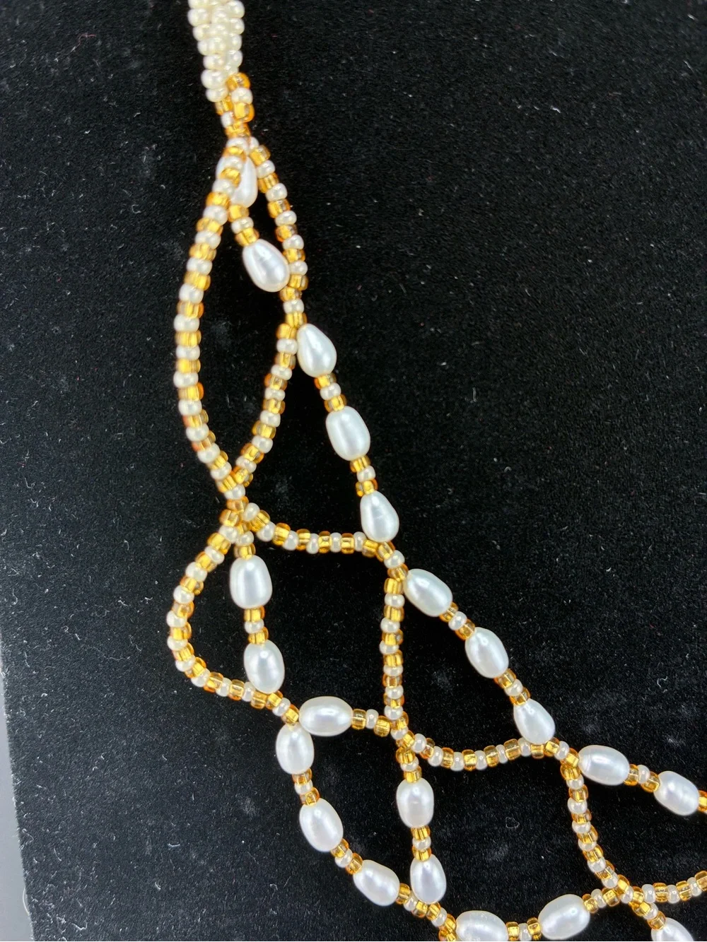 GF 14/20 Gold-Tone Multi-Strand Fresh-Water Pearl Necklace