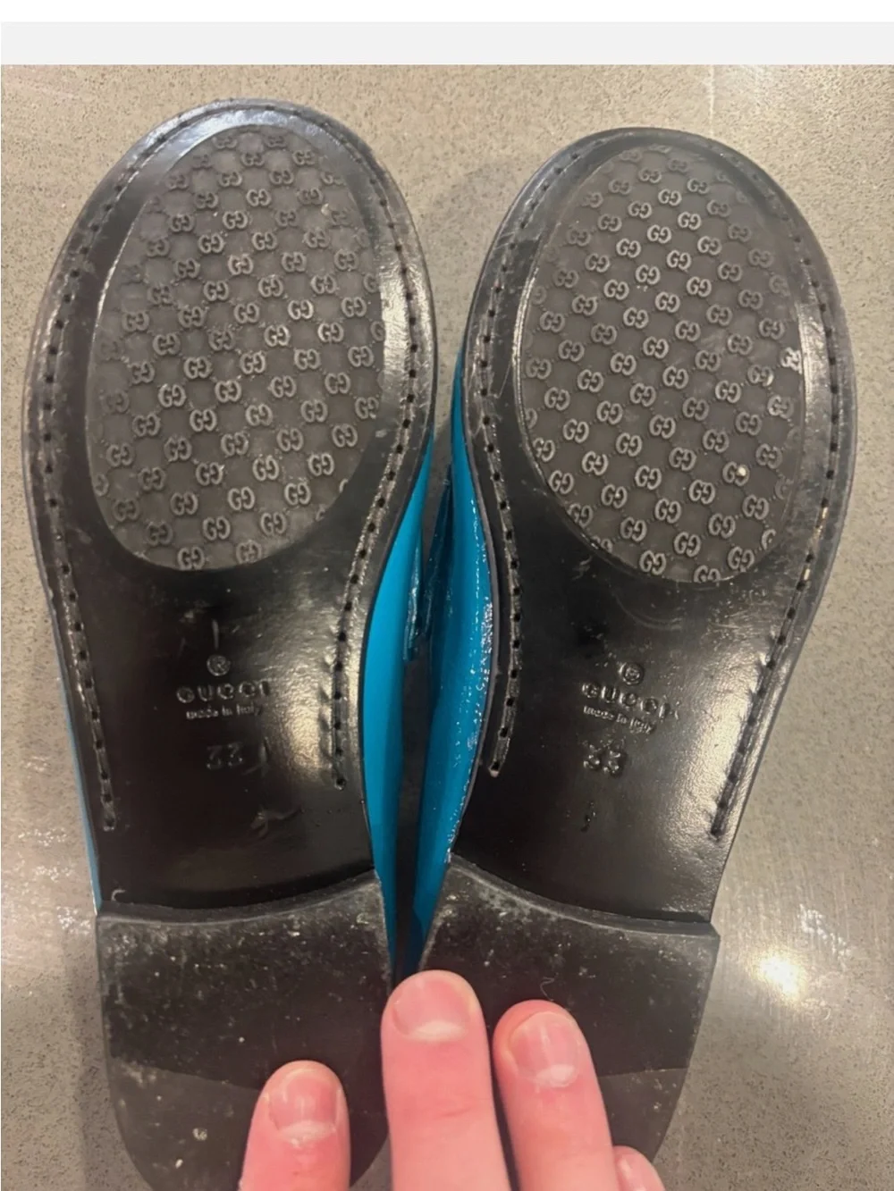 Gucci Children’s GG Loafer EU 33 / US Kids 2 – Authentic & Rare - Turquoise