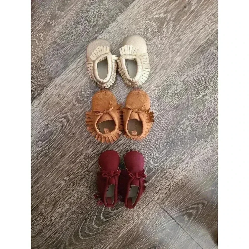 Baby Mocassins 6‎ months set of 3 #1