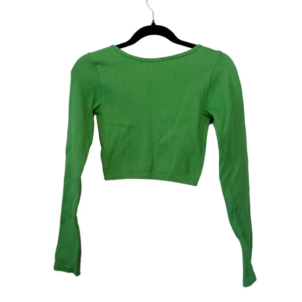 Zara green ribbed