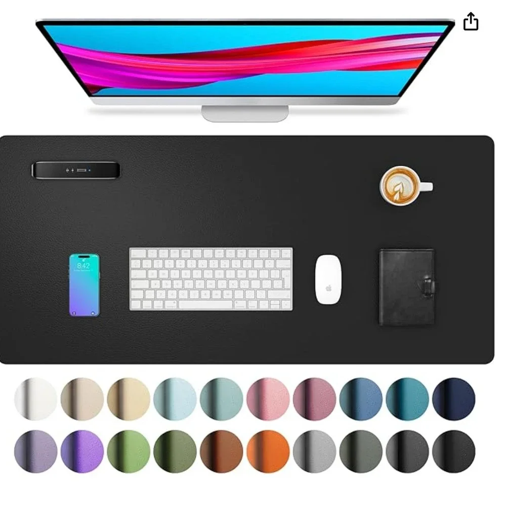 Aothia Non Slip Waterproof PU Leather Desk Pad Protector‎ 23.6