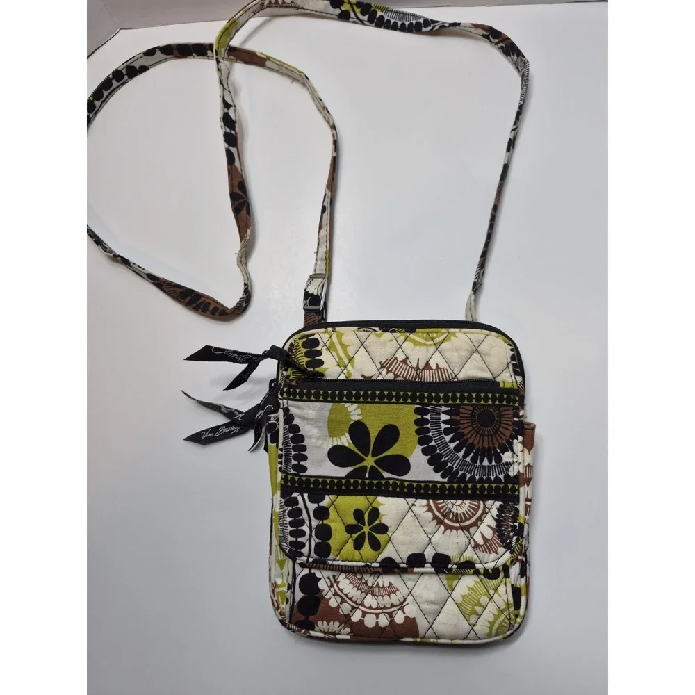 Vera Bradley's Crossbody Purse Mini Hipster‎ Quilted Y2k Baroque Retired Print