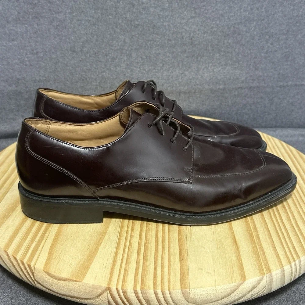 Rockport Mens Size‎ 11 M Walker Burgundy Leather Split Toe Oxford Shoes APM1235E