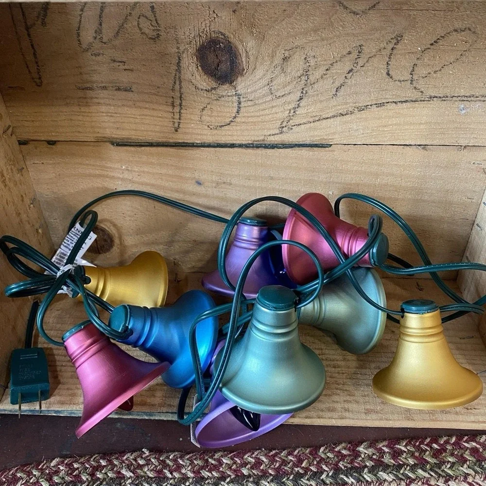 Seasons‎ of Cannon Falls Multicolor Metal Jingle Bell Christmas String Lights