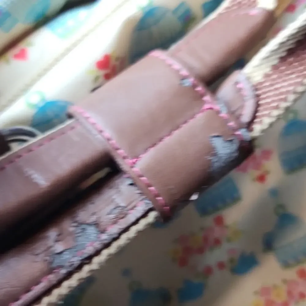 PINK LINING |‎ Yummy Mummy Cream and Brown Floral Blue Birds Baby Diaper Bag