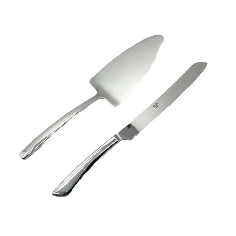 New Mikasa Kya Cake Knife Server Set Box Celebrate Wedding Stainless Steel