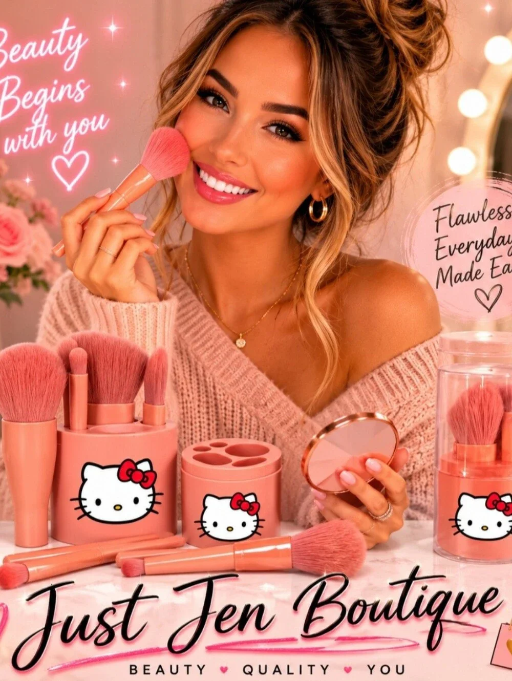 Hello Kitty compact pink