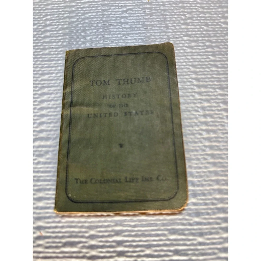 Vintage 1934 Tom Thumb History of‎ the United States Miniature Book 4th Edition