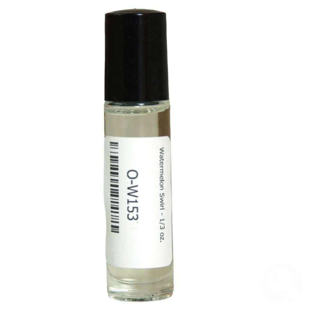 Watermelon Swirl 1/3 Oz Glass Roll-On Fragrance oil