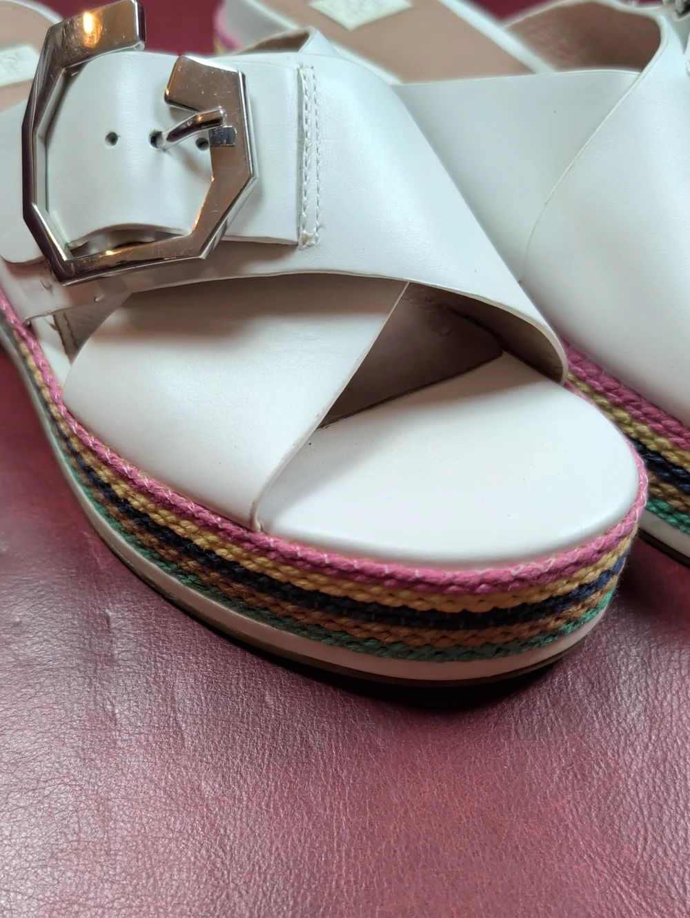 Louise et Cie white leather