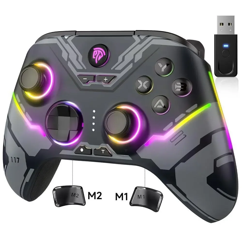 EasySMX X15 Wireless Bluetooth PC Controller Hall Joysticks RGB Lighting