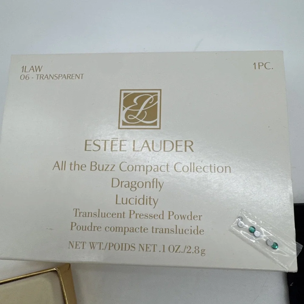 Estee Lauder All the Buzz Compact Collection Dragonfly Press Powder w/Box HTF
