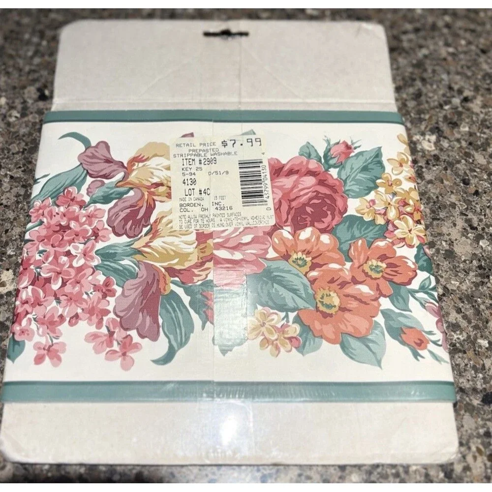 Martha Stewart floral martha prepasted