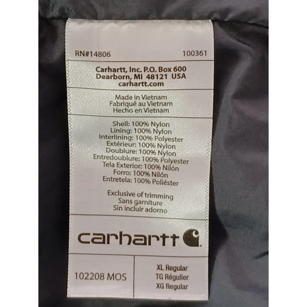 Carhartt gilliam puffer
