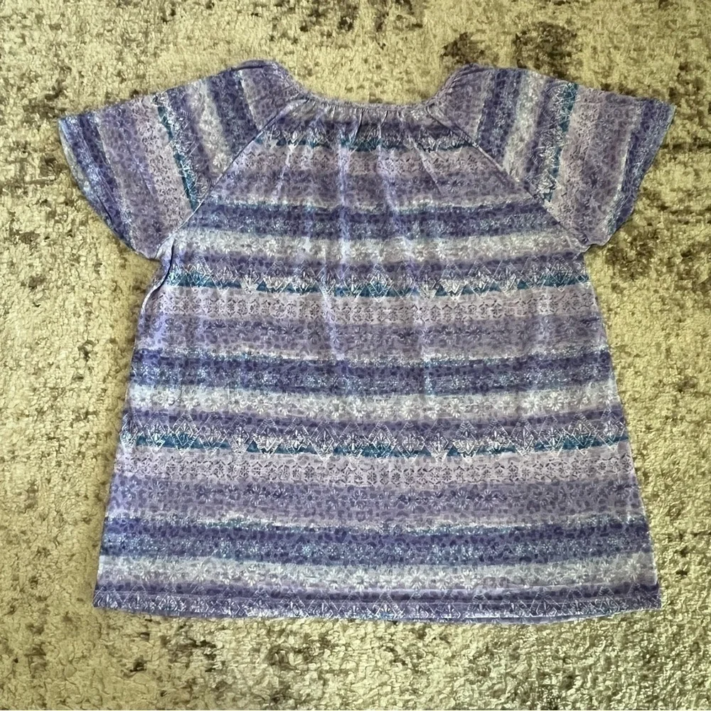 croft & barrow blue croft neckline