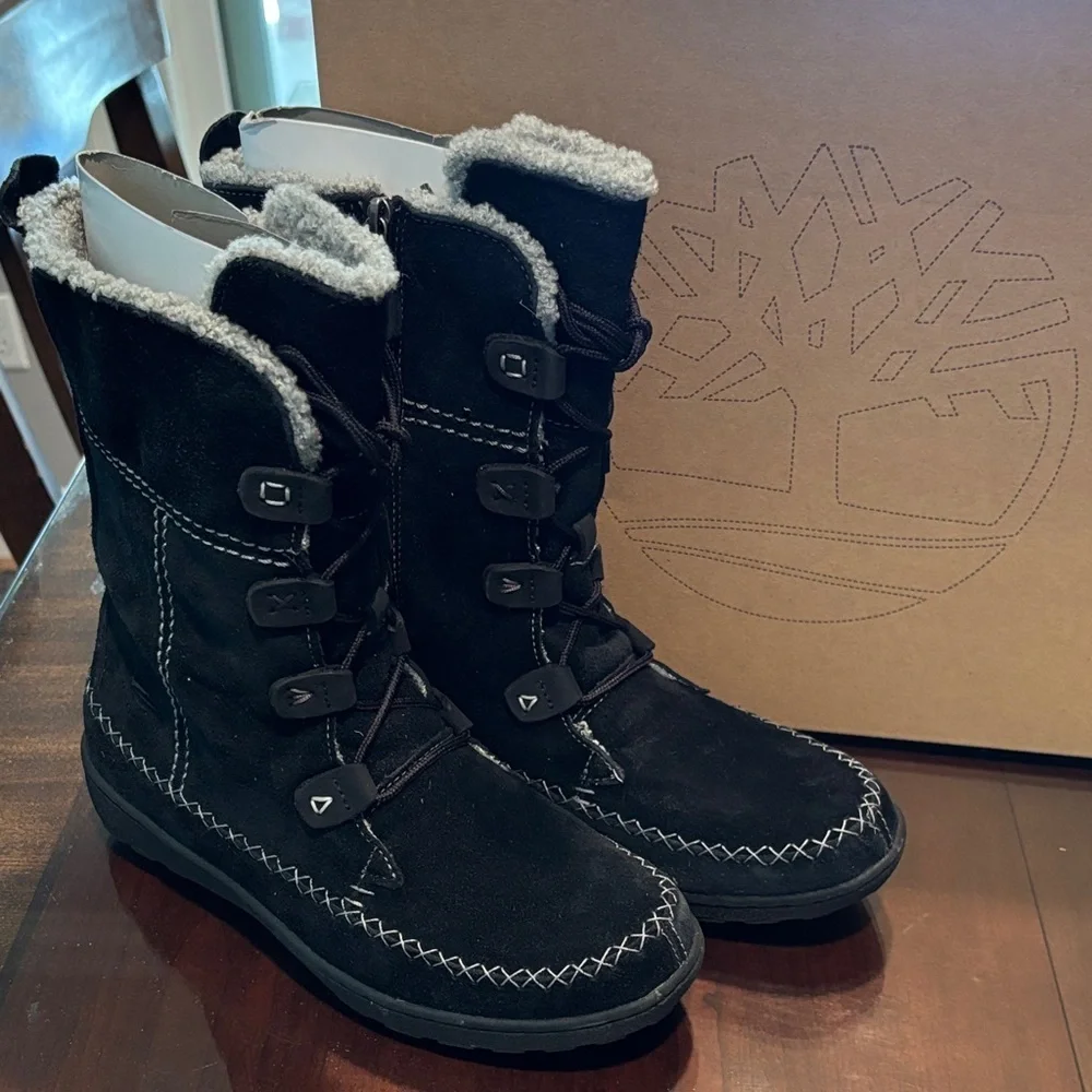 Timberland Oslo Express Waterproof Black Suede Winter Boots