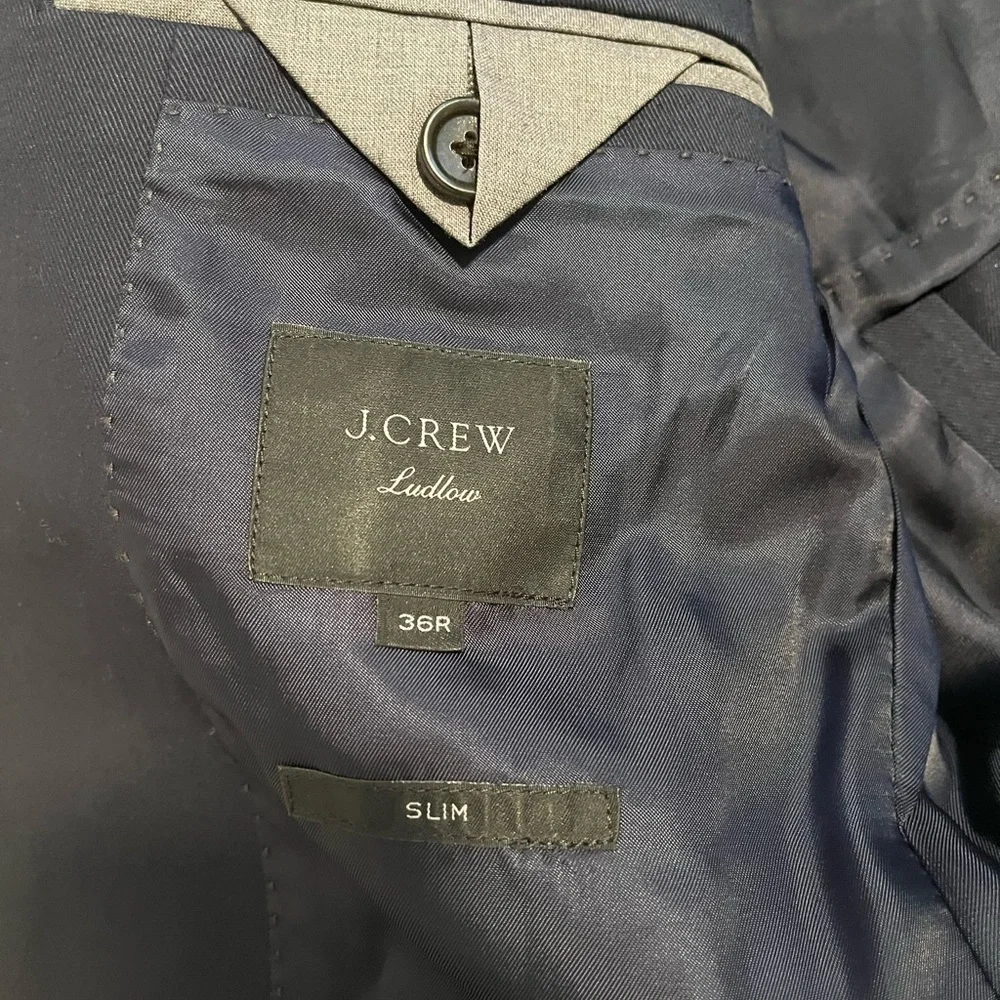 J. Crew navy Ludlow slim blazer suit jacket