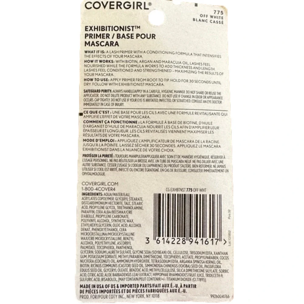 COVERGIRL includes tubes