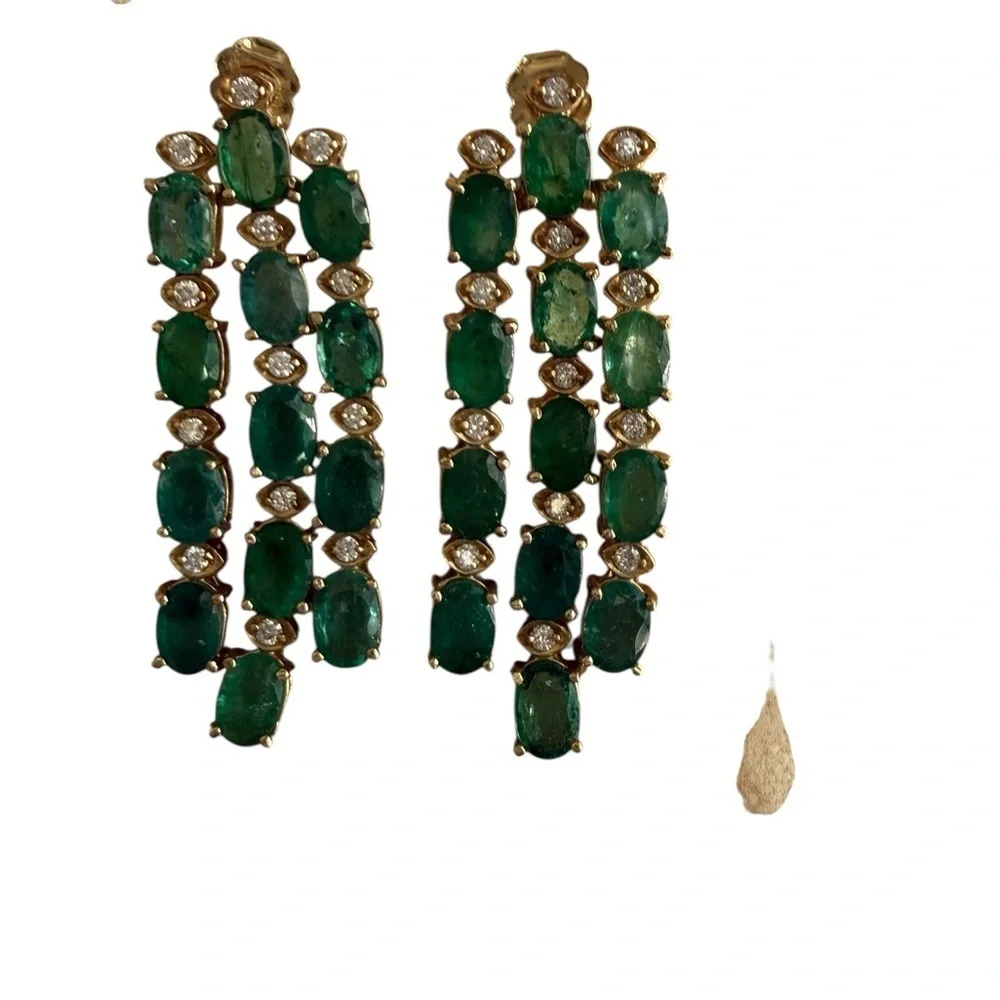 Vintage emerald diamond