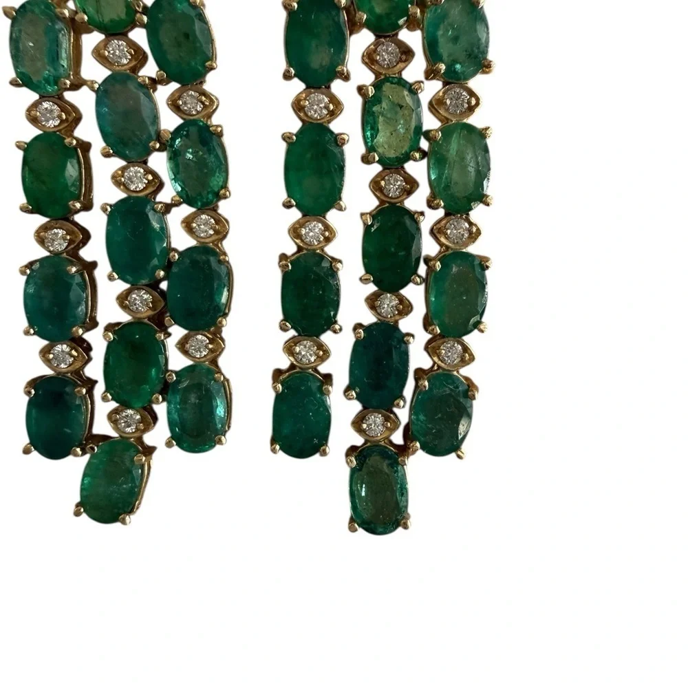 Vintage emerald diamond