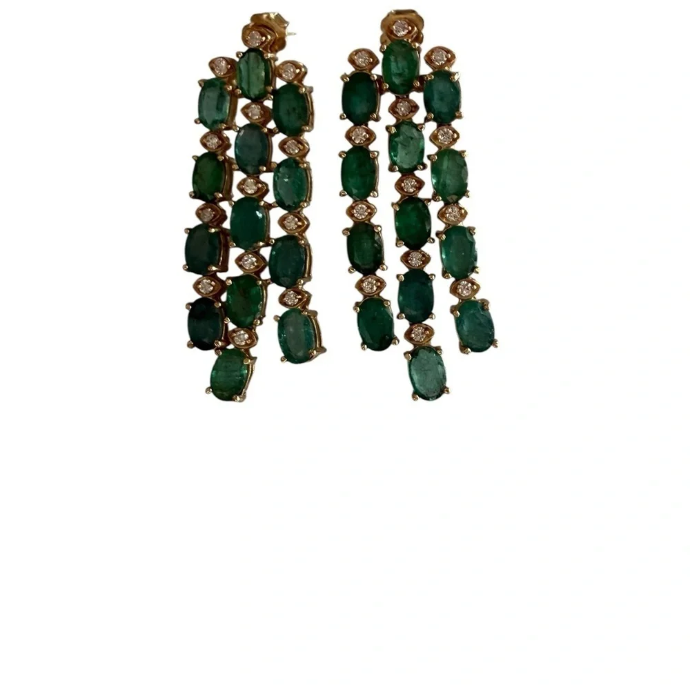 Vintage emerald diamond