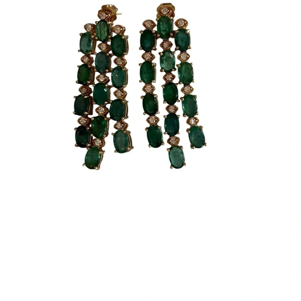 Vintage emerald diamond