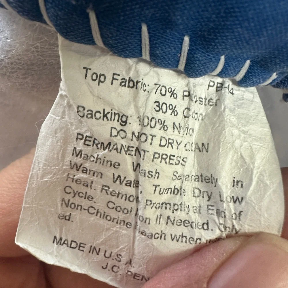 J.C. Penney measurements bedspread