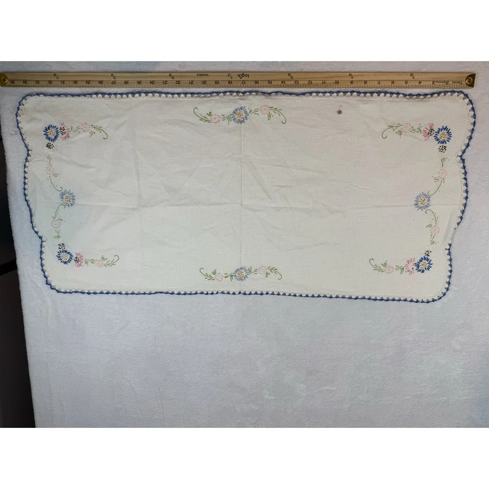 Lot Vtg Assorted Sizes Mixed Lot Cotton Linen Runners‎ Pillowcase Floral Dog
