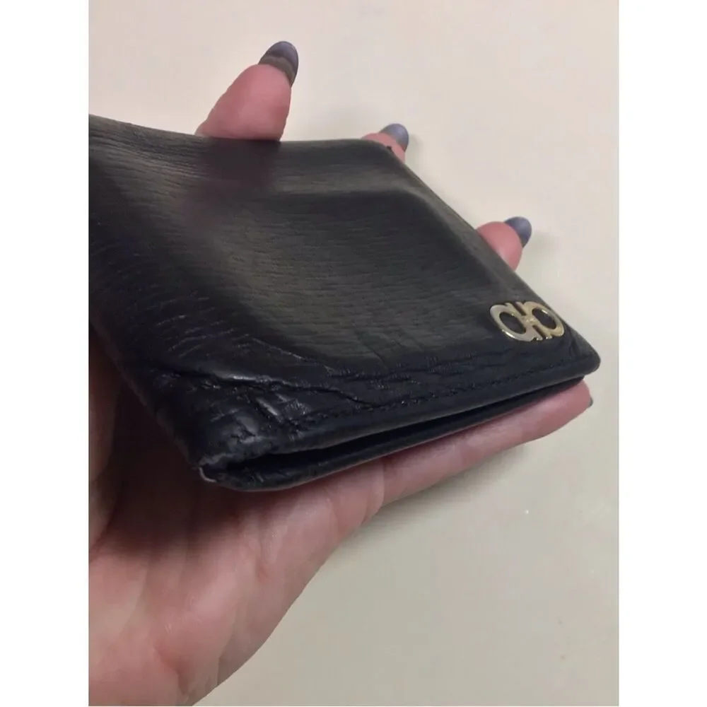 Salvatore Ferragamo black leather
