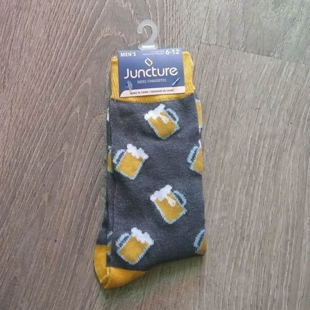 Men's Novelty Socks Beer Mugs