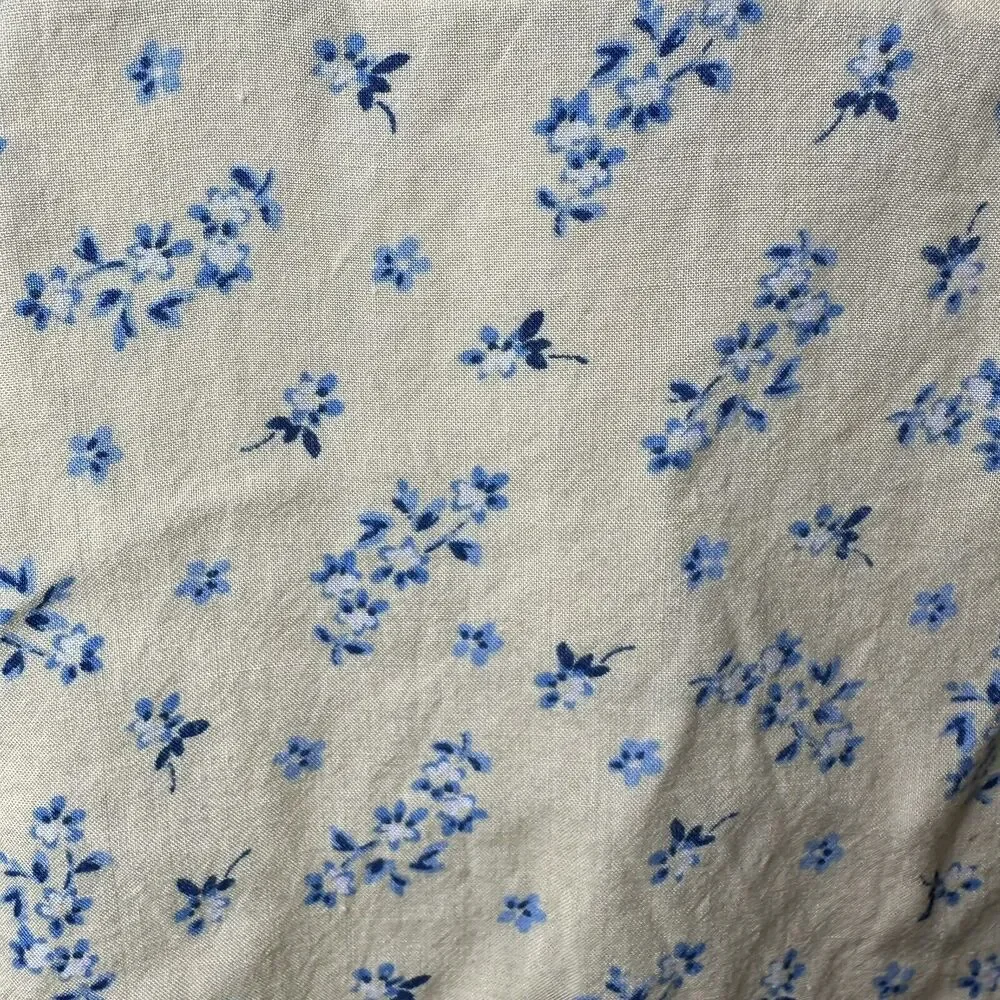 Y2K Vintage Basic Editions Girls Denim & Yellow Floral Dress 14‎ | Cottagecore