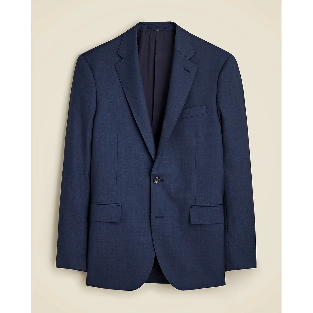 J.Crew Ludlow‎ Slim-fit suit jacket Italian worsted wool 44/R Mariner Blue NWT
