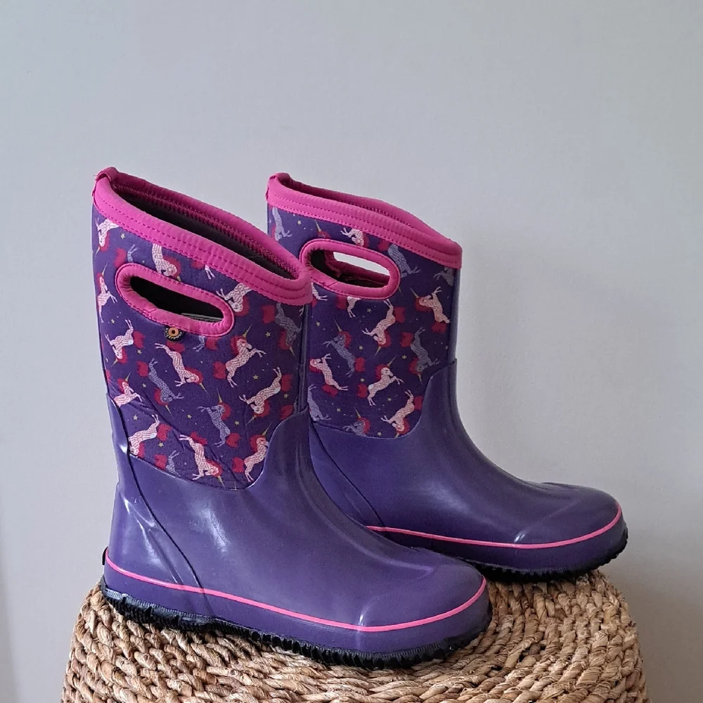 BOGS Girls Classic Waterproof/Insulated‎ Pull On Winter/Snow/Outdoor Boots 6