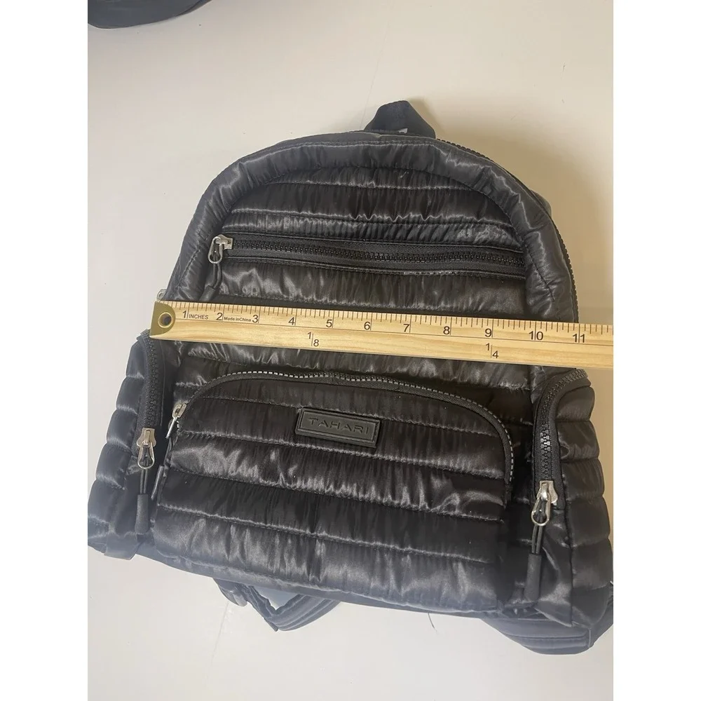 Tahari black quilted