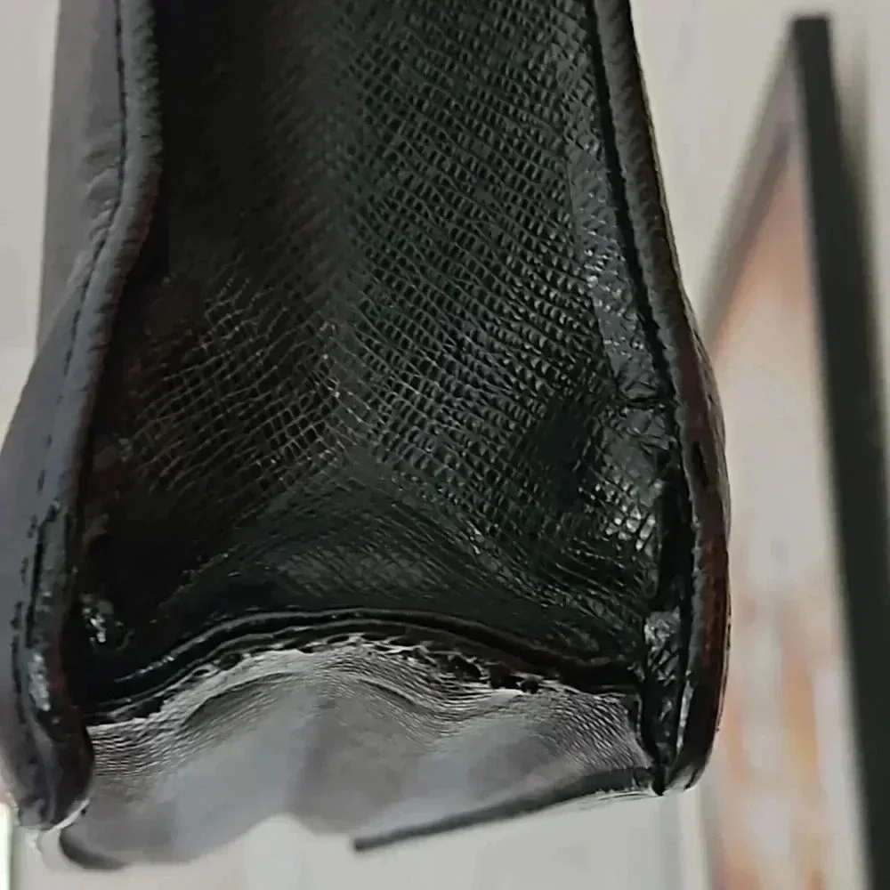 Louis Vuitton Porte Document Black Taiga Leather Briefcase