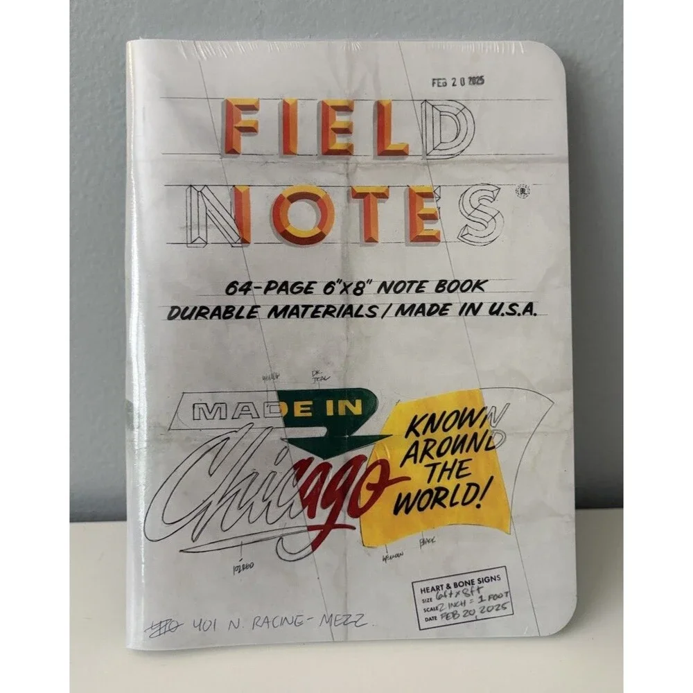 Field Notes 64 Page 6x8 Note Book Durable Materials USA Chicago 2 Pack New!