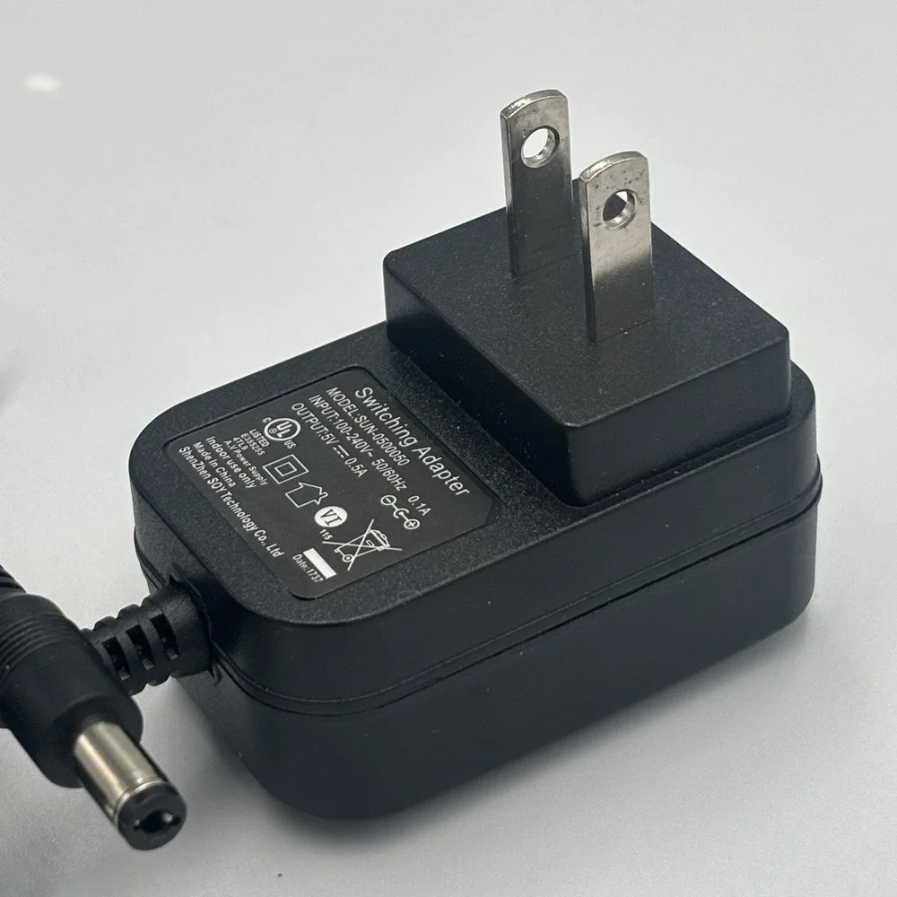 Shenzen Soy Switching Adapter‎ Model SUN-0500050 Output 5V 0.5A for NS-WHP314