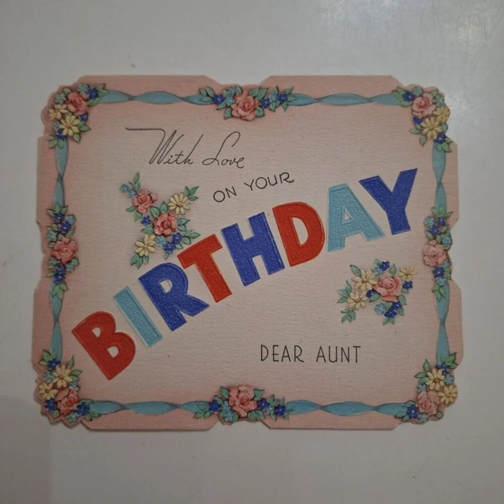 Vintage Birthday Card this vintage