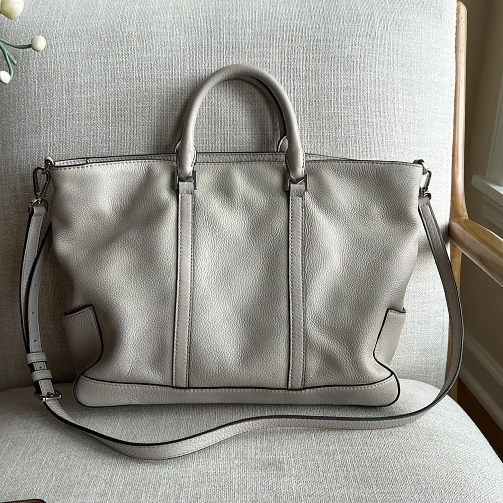 Michael Kors grey tote with shoulder strap