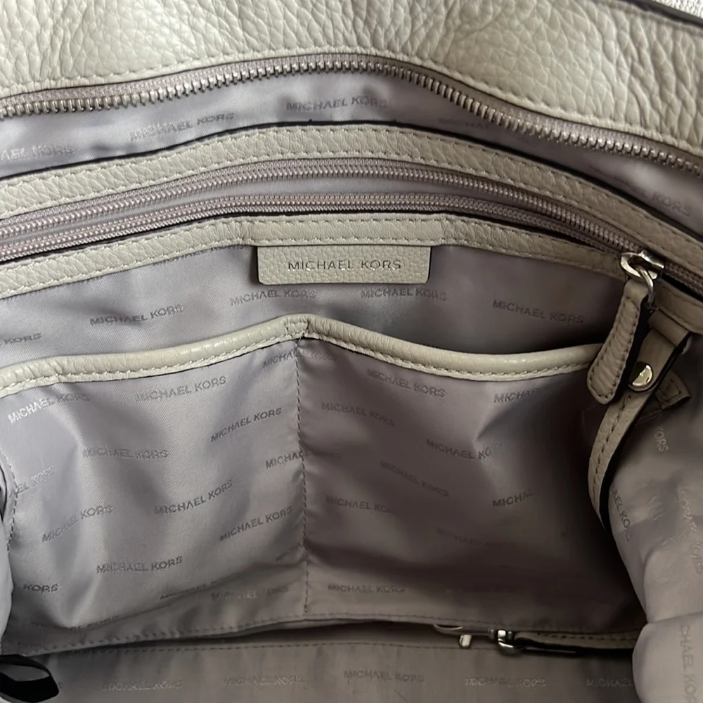 Michael Kors grey tote with shoulder strap