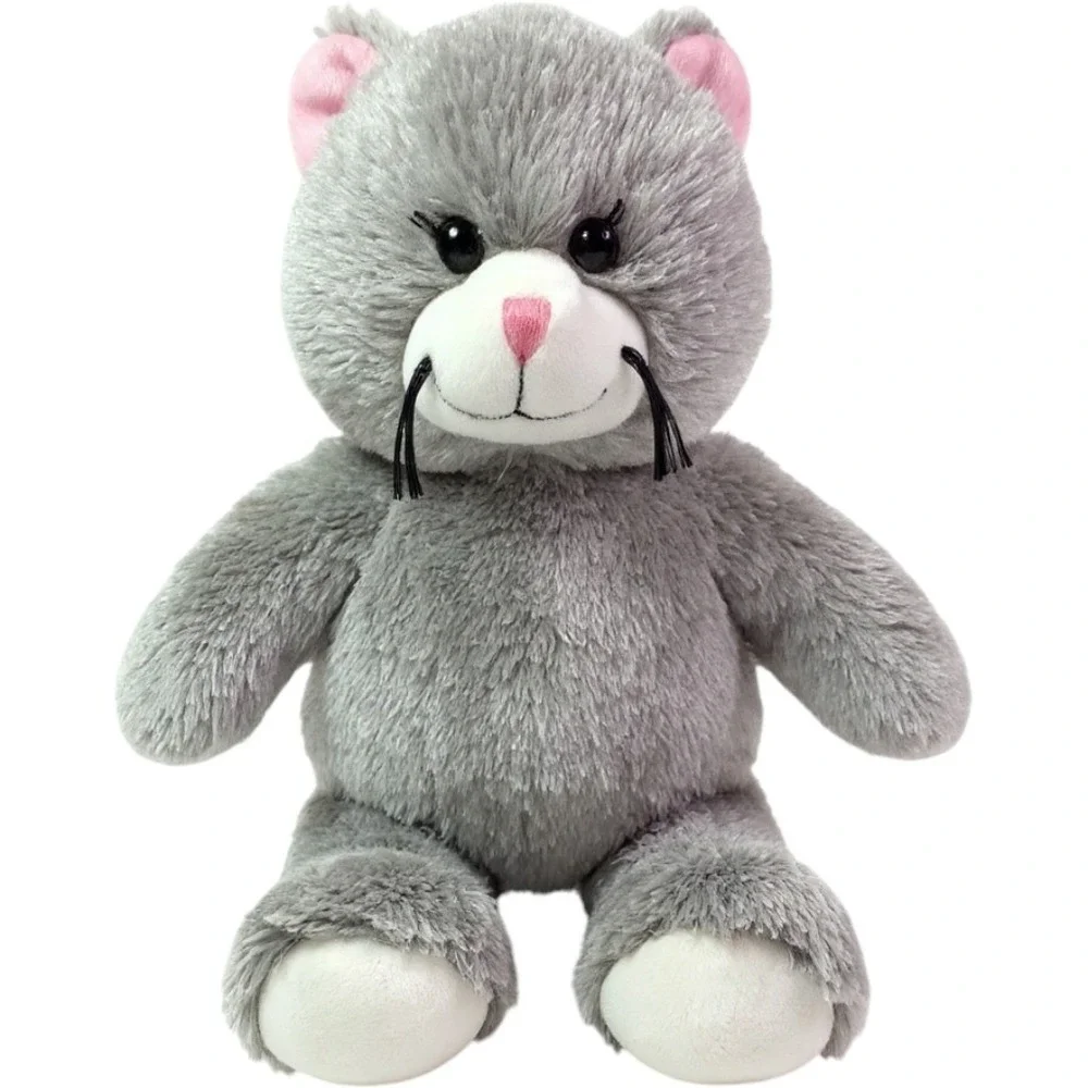 Build A Bear BAB Gray & Pink Kitty Cat Whiskers & Eyelashes 17