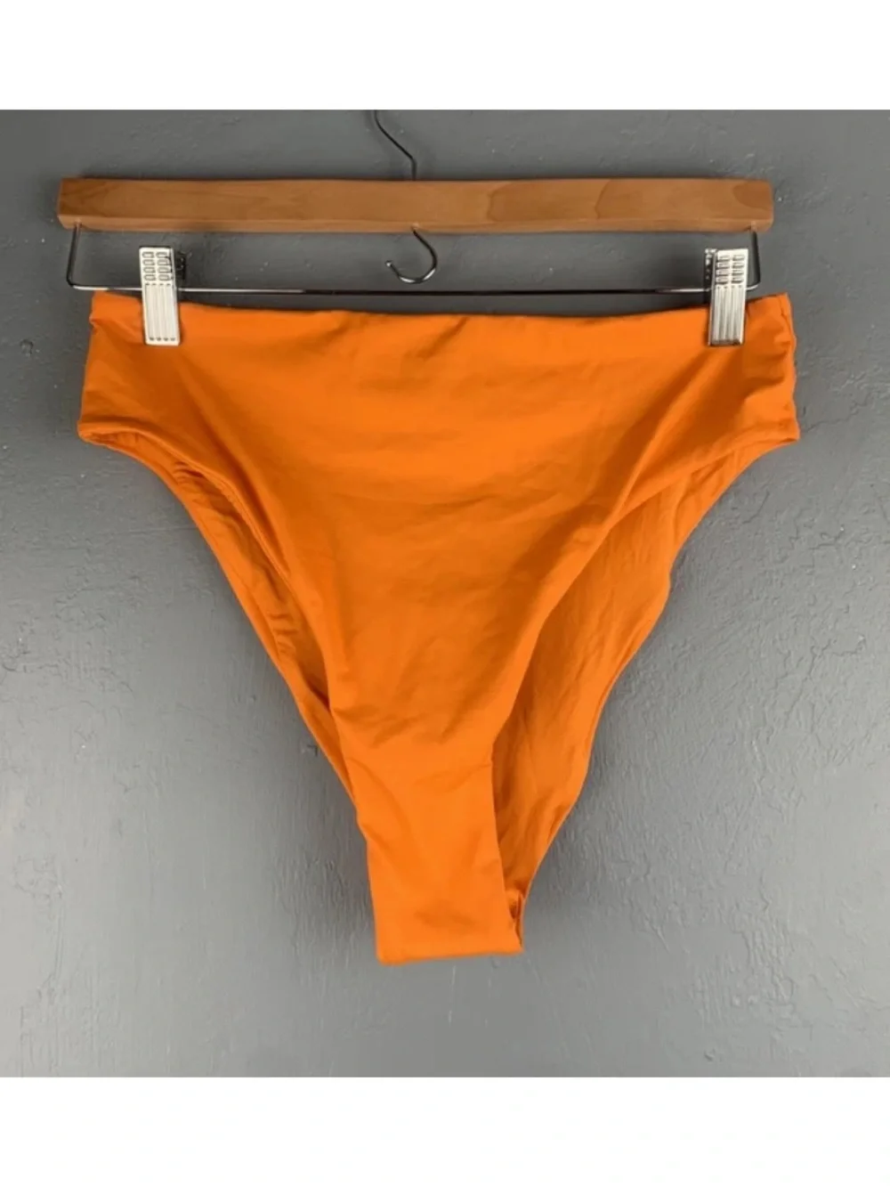 Skims Sz Medium Tangerine Signature Swim Mid Waist Bottom NWT